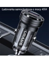 Hurtownia GSM - USAMS C35 Auto-Ladegerät USB-A+USB-C 45W Schnellladung lila/purple (US-CC175) - USA965 - {ean13} - Hurt