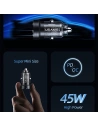 Hurtownia GSM - Încărcător auto USAMS C35 USB-A+USB-C 45W Încărcare rapidă violet/purple (US-CC175) - USA965 - {ean13} - Hurt