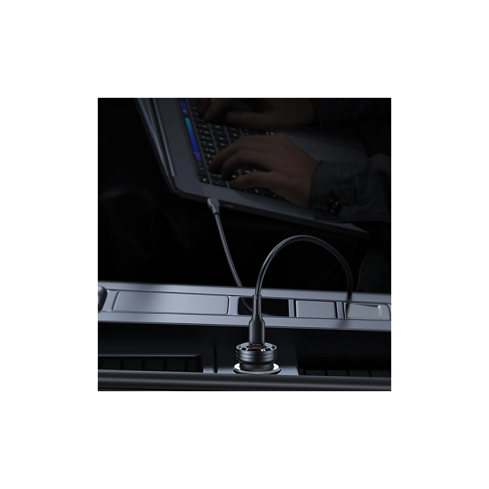 Hurtownia GSM - Încărcător auto USAMS C35 USB-A+USB-C 45W Încărcare rapidă violet/purple (US-CC175) - USA965 - {ean13} - Hurt