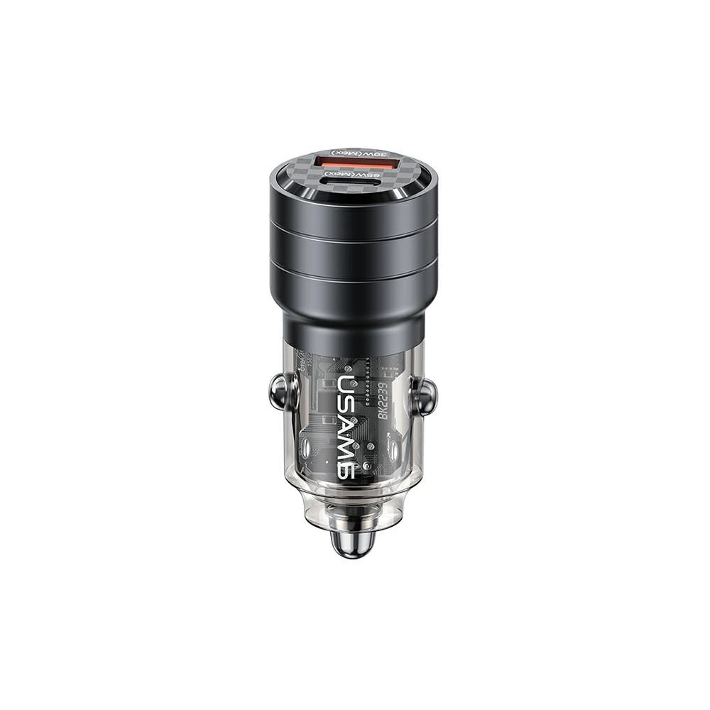 Hurtownia GSM - Încărcător auto USAMS C36 USB-A+USB-C 95W Încărcare rapidă negru/black (US-CC176) - USA966 - {ean13} - Hurt