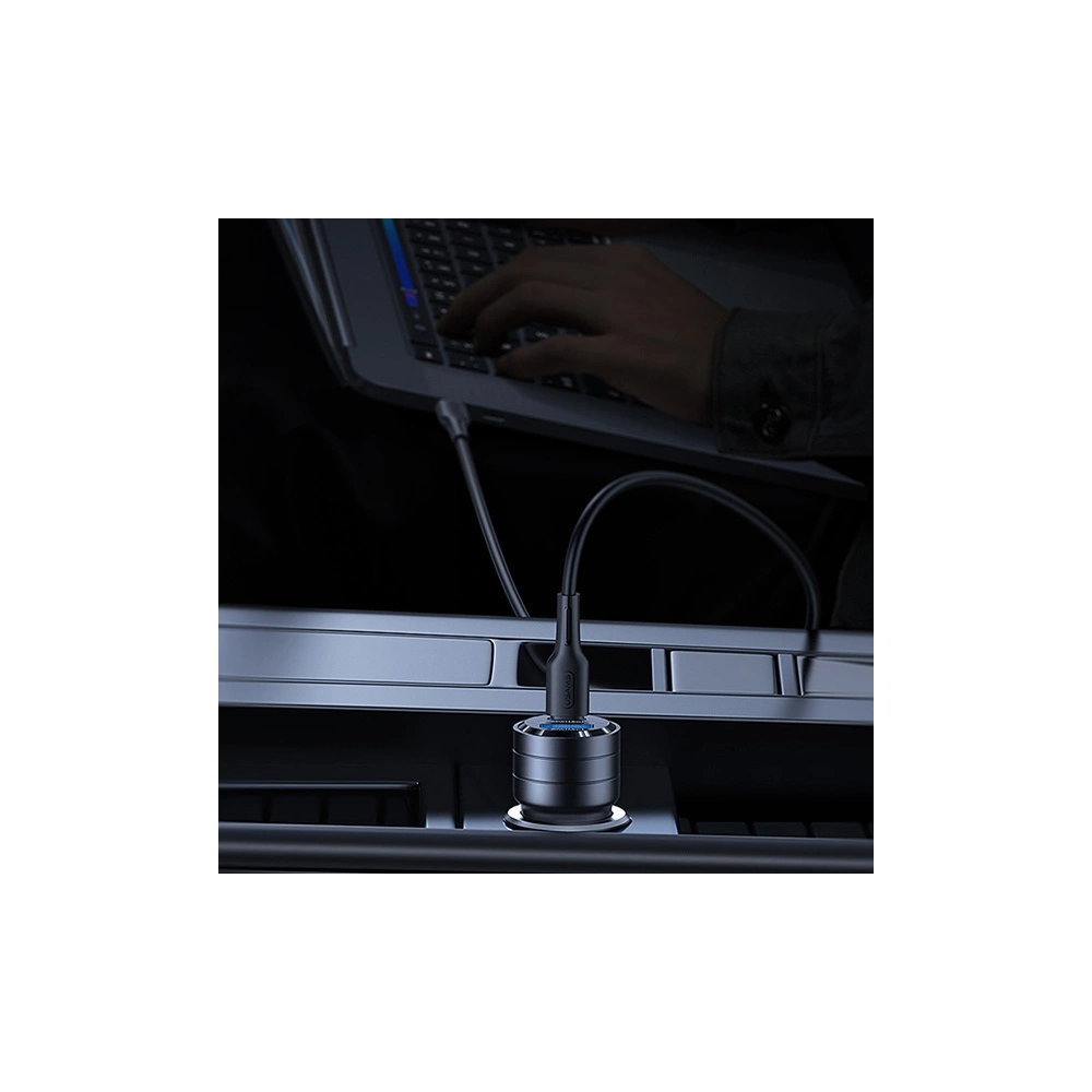Hurtownia GSM - USAMS C36 autós töltő USB-A+USB-C 95W Gyors Töltés fekete (US-CC176) - USA966 - {ean13} - Hurt