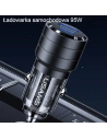 Hurtownia GSM - USAMS C36 USB-A+USB-C 95W Gyors Töltő Autós Töltő lila/purple (US-CC176) - USA967 - {ean13} - Hurt