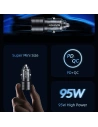 Hurtownia GSM - Încărcător auto USAMS C36 USB-A+USB-C 95W Încărcare rapidă violet/purple (US-CC176) - USA967 - {ean13} - Hurt