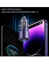 Hurtownia GSM - Încărcător auto USAMS C36 USB-A+USB-C 95W Încărcare rapidă violet/purple (US-CC176) - USA967 - {ean13} - Hurt