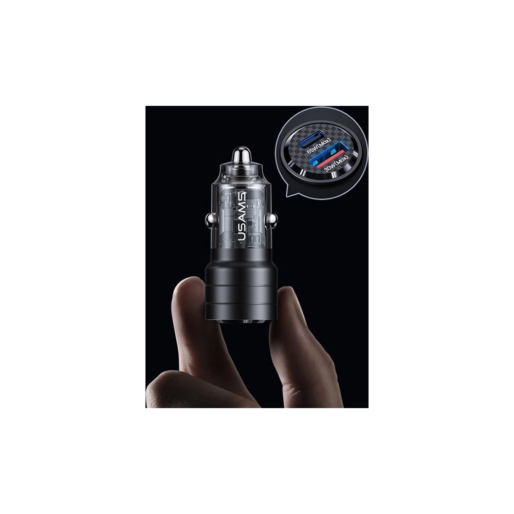 Wholesale USAMS C36 Car Charger USB-A+USB-C 95W Fast Charge purple (US-CC176) - USA967 - {ean13} - Hurt