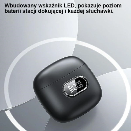 Słuchawki TWS USAMS Bluetooth 5.3 IA II series czarny/black (USAMS-IAII15)