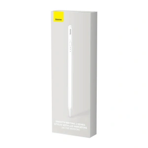 Hurtownia GSM - Stylus/Stift/Kugelschreiber Baseus Smooth Writing 2 mit Batteriestatusanzeige (weiß) - BSU4186 - {ean13} - Hurt