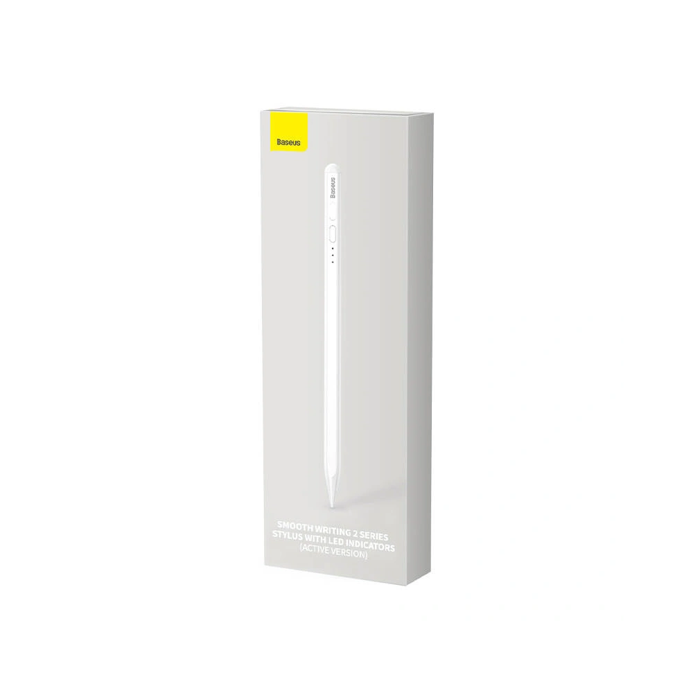 Hurtownia GSM - Stylus/Stift/Kugelschreiber Baseus Smooth Writing 2 mit Batteriestatusanzeige (weiß) - BSU4186 - {ean13} - Hurt