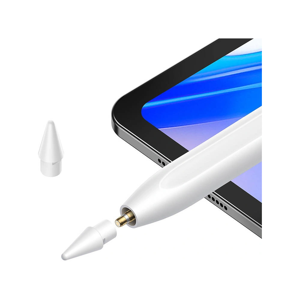 Hurtownia GSM - Aktiver + passiver Stift Baseus Stylus mit Batterieanzeige (weiß) - BSU4187 - {ean13} - Hurt