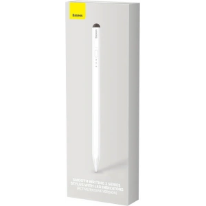 Hurtownia GSM - Aktiver + passiver Stift Baseus Stylus mit Batterieanzeige (weiß) - BSU4187 - {ean13} - Hurt