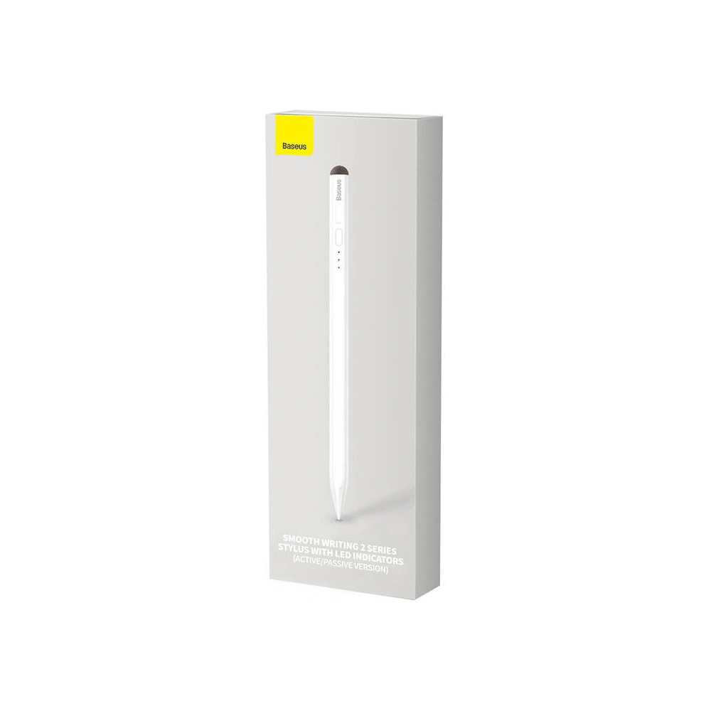 Hurtownia GSM - Răzuitor stilou activ + pasiv Baseus Stylus cu indicator de baterie (alb) - BSU4187 - {ean13} - Hurt
