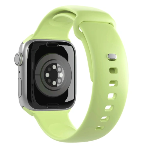 Pasek PURO ICON Apple Watch 4/5/6/7/SE/8/9/10 40/41/42mm (S/M & M/L) (Matcha Green)