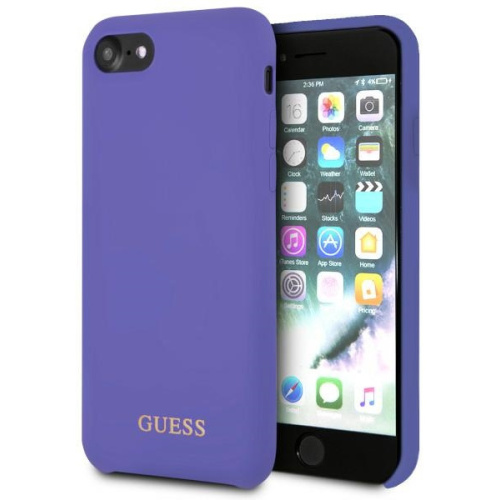 Hurtownia Guess - 3700740432945 - GUE2575 - Etui Guess GUHCI8LSGLUV Apple iPhone 8/7 purple/fioletowy hard case Silicone - B2B homescreen