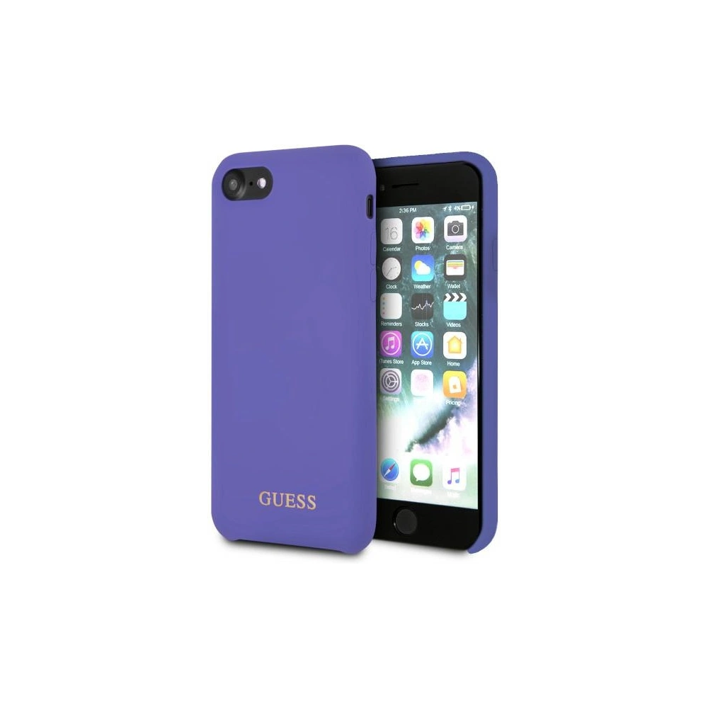 Hurtownia GSM - Guess Apple Case GUHCI8LSGLUV iPhone 8/7 lila/violett Hartschalenetui Silikon - GUE2575 - {ean13} - Hurt