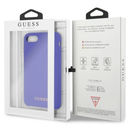 Etui Guess GUHCI8LSGLUV Apple iPhone 8/7 purple/fioletowy hard case Silicone