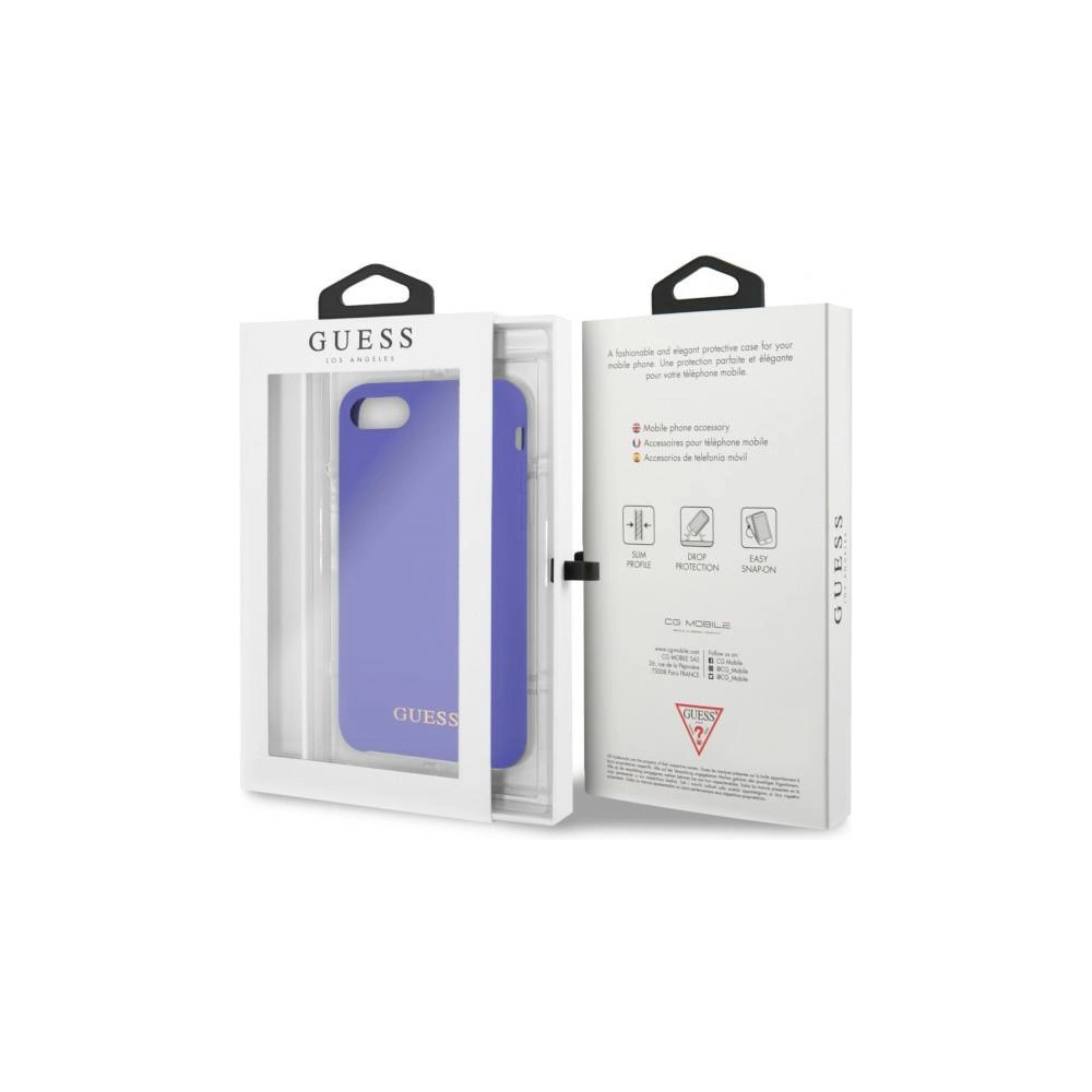Hurtownia GSM - Guess Apple Case GUHCI8LSGLUV iPhone 8/7 lila/violett Hartschalenetui Silikon - GUE2575 - {ean13} - Hurt