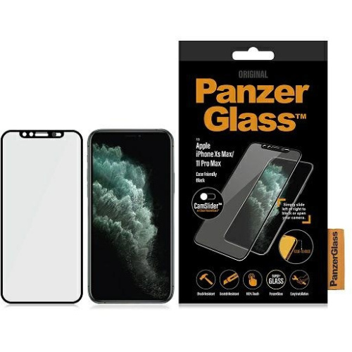 Hurtownia PanzerGlass - 5711724026690 - PZG410 - Szkło hartowane PanzerGlass E2E Super+ Apple iPhone 11 Pro Max/XS Max Case Friendly CamSlider czarny/black - B2B homescreen