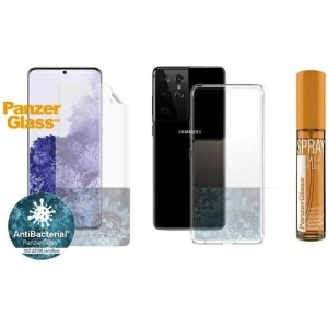 Hurtownia GSM - Set PanzerGlass Start Kit Samsung Galaxy S21 Ultra Protecție ecran TPU, Carcasă ClearCase, Spray 30ml - PZG411 - {ean13} - Hurt