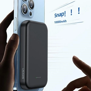 Powerbank USAMS PB66 10000mAh 20W PD Magnetic Wireless Two-Way Fast Charge biały/white (US-CD180)