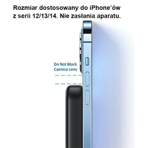 Powerbank USAMS PB66 10000mAh 20W PD Magnetic Wireless Two-Way Fast Charge biały/white (US-CD180)