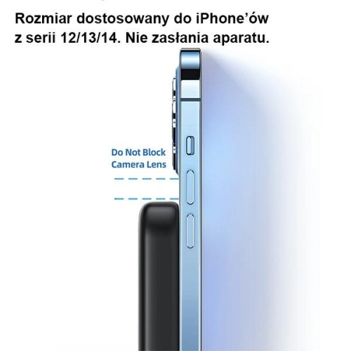 Powerbank USAMS PB66 10000mAh 20W PD Magnetic Wireless Two-Way Fast Charge biały/white (US-CD180)