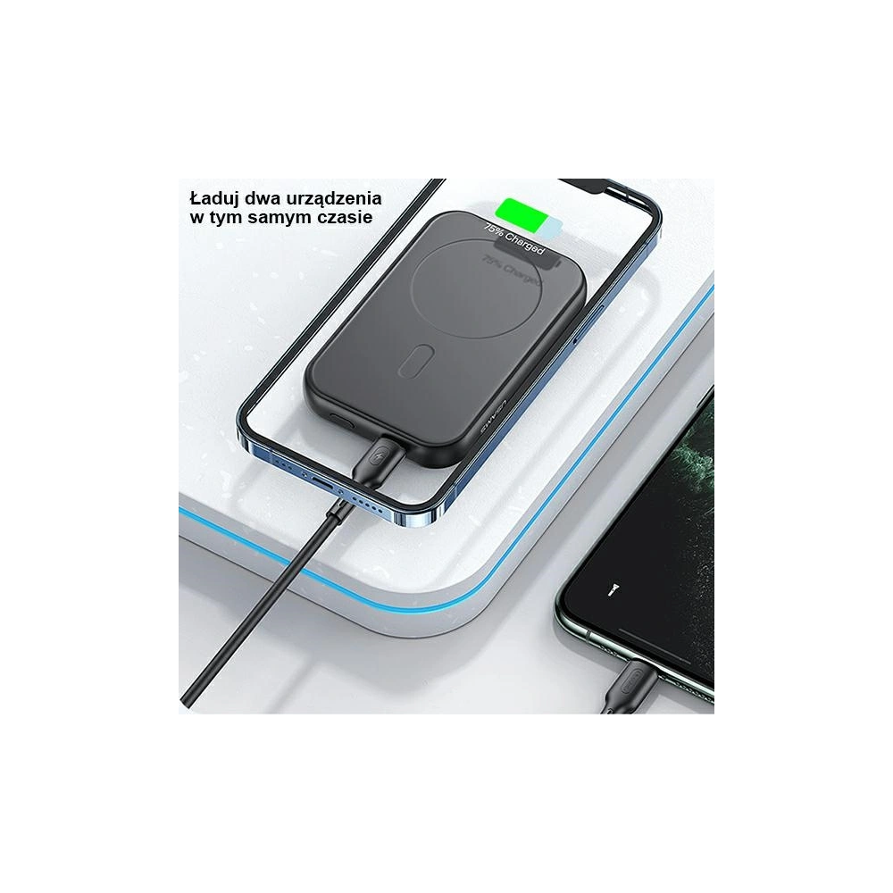 Wholesale USAMS PB66 Powerbank 10000mAh 20W PD Magnetic Wireless Two-Way Fast Charge white (US-CD180) - USA973 - {ean13} - Hurt