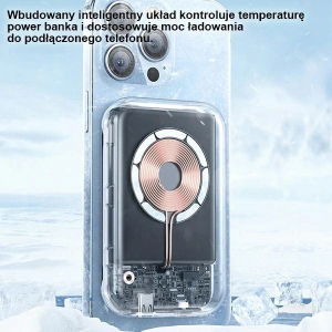 Powerbank USAMS PB66 10000mAh 20W PD Magnetic Wireless Two-Way Fast Charge biały/white (US-CD180)