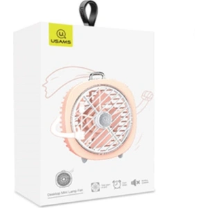Wholesale USAMS Desktop Mini Fan with LED pink (US-ZB065) - USA974 - {ean13} - Hurt