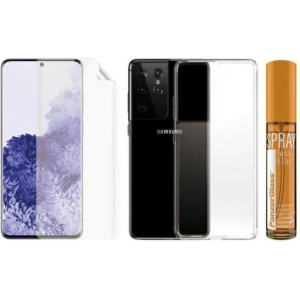 Hurtownia GSM - Set PanzerGlass Start Kit Samsung Galaxy S21 Ultra Protecție ecran TPU, Carcasă ClearCase, Spray 30ml - PZG411 - {ean13} - Hurt