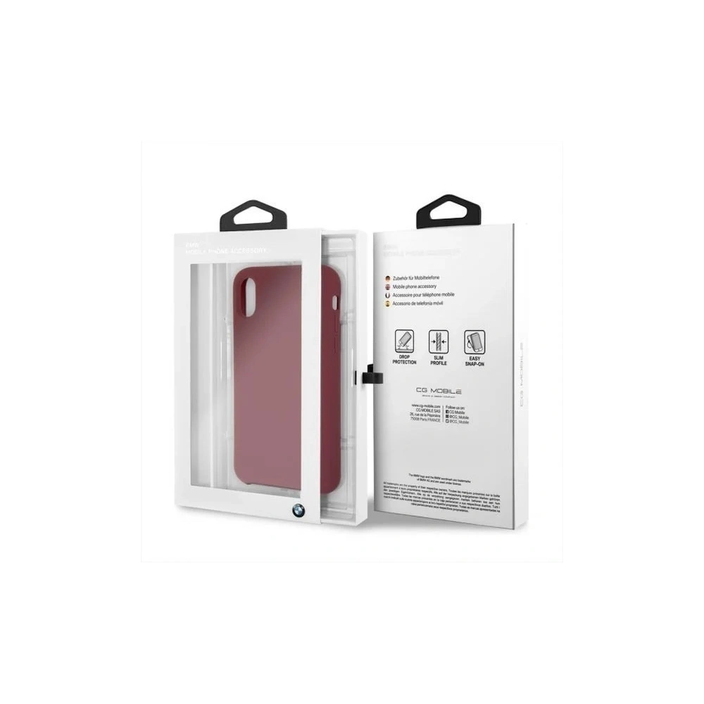 Hurtownia GSM - Etui BMW BMHCPXSILRE Apple iPhone XS/X roșu/red hardcase Silicon - BMW455 - {ean13} - Hurt