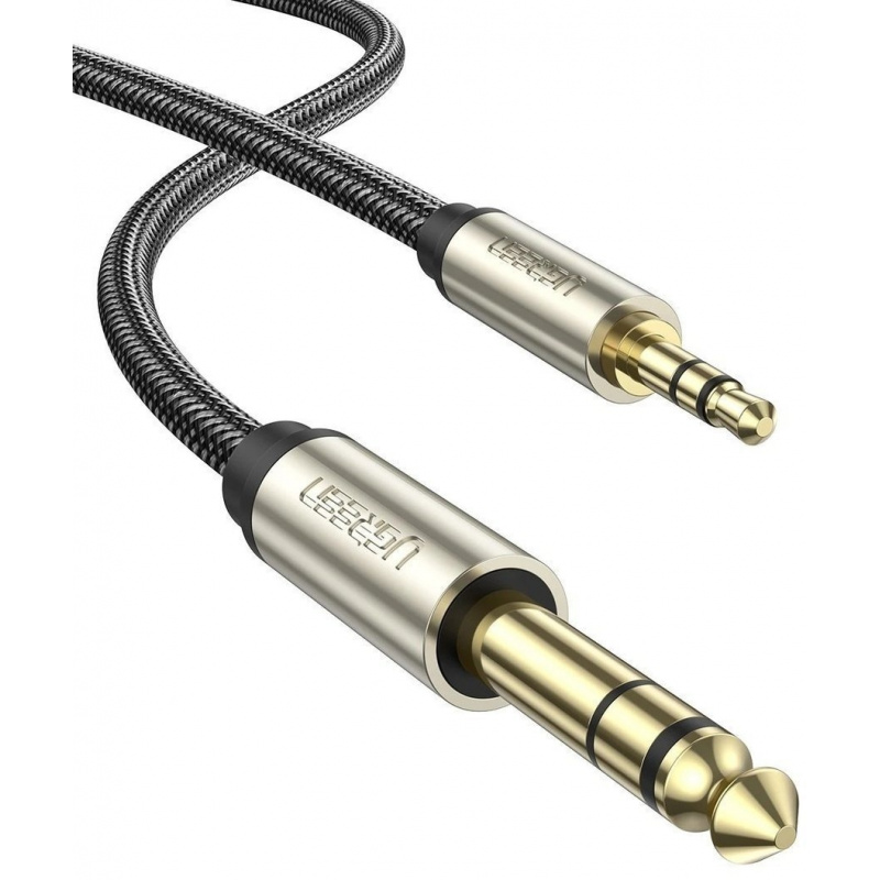 Ugreen Distributor - 6957303816255 - OT-502 - [OUTLET] UGREEN AV127 3.5 mm jack cable for TRS - 1m (grey) - B2B homescreen