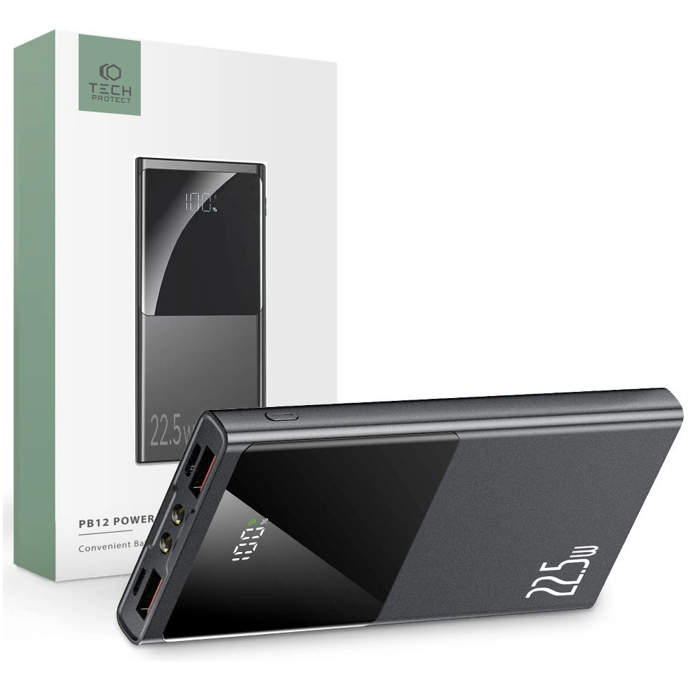 Hurtownia GSM - Powerbank Tech-Protect PB12 22.5W 10000mah Grau - THP1943 - {ean13} - Hurt