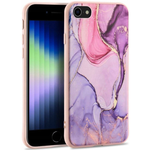 Hurtownia Tech-Protect - 9589046922695 - THP1947 - Etui Tech-Protect Marble 2 Apple iPhone SE 2022/SE 2020/8/7 Pink - B2B homescreen