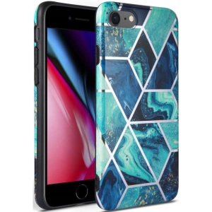 Hurtownia GSM - Etui Tech-Protect Marble 2 Apple iPhone SE 2022/SE 2020/8/7 Blau - THP1948 - {ean13} - Hurt