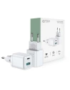 Hálózati töltő Tech-Protect M05d 2-portos hálózati töltő PD 20W QC 3.0 Fehér