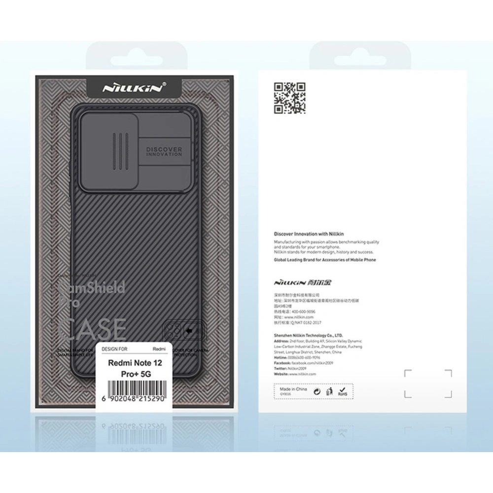 Hurtownia GSM - Etui Nillkin CamShield Pro Case Xiaomi Redmi Note 12 Pro+ Plus fekete - NLK1090 - {ean13} - Hurt