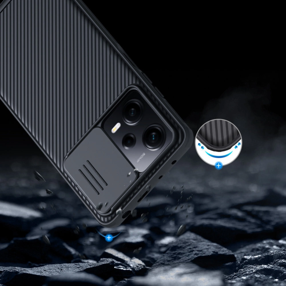 Wholesale Nillkin CamShield Pro Case Xiaomi Redmi Note 12 Pro+ Plus black - NLK1090 - {ean13} - Hurt