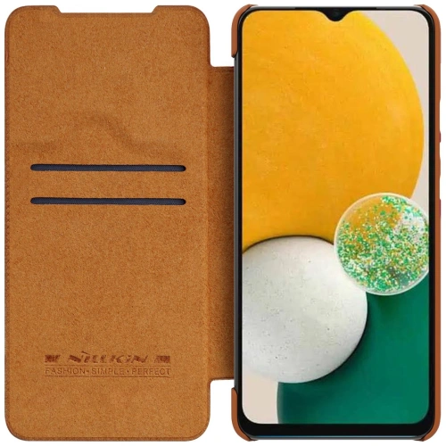 Etui Nillkin Qin Leather Samsung Galaxy A14 5G brązowe