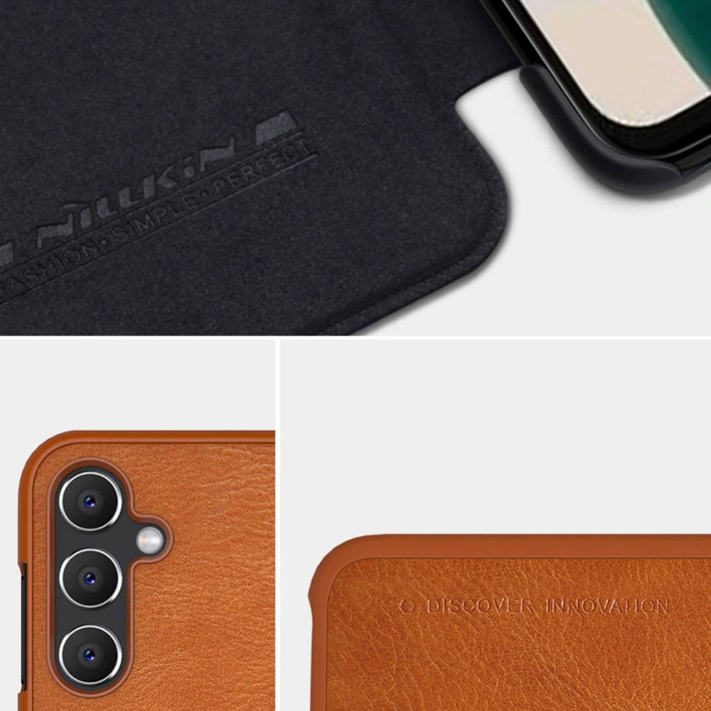 Hurtownia GSM - Etui Nillkin Qin Leather Samsung Galaxy A14 5G piros - NLK1096 - {ean13} - Hurt