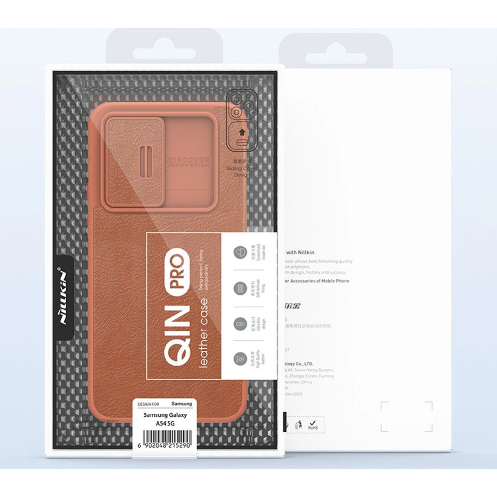 Hurtownia GSM - Etui Nillkin Qin Leather Pro Case Samsung Galaxy A54 5G hnědé - NLK1102 - {ean13} - Hurt