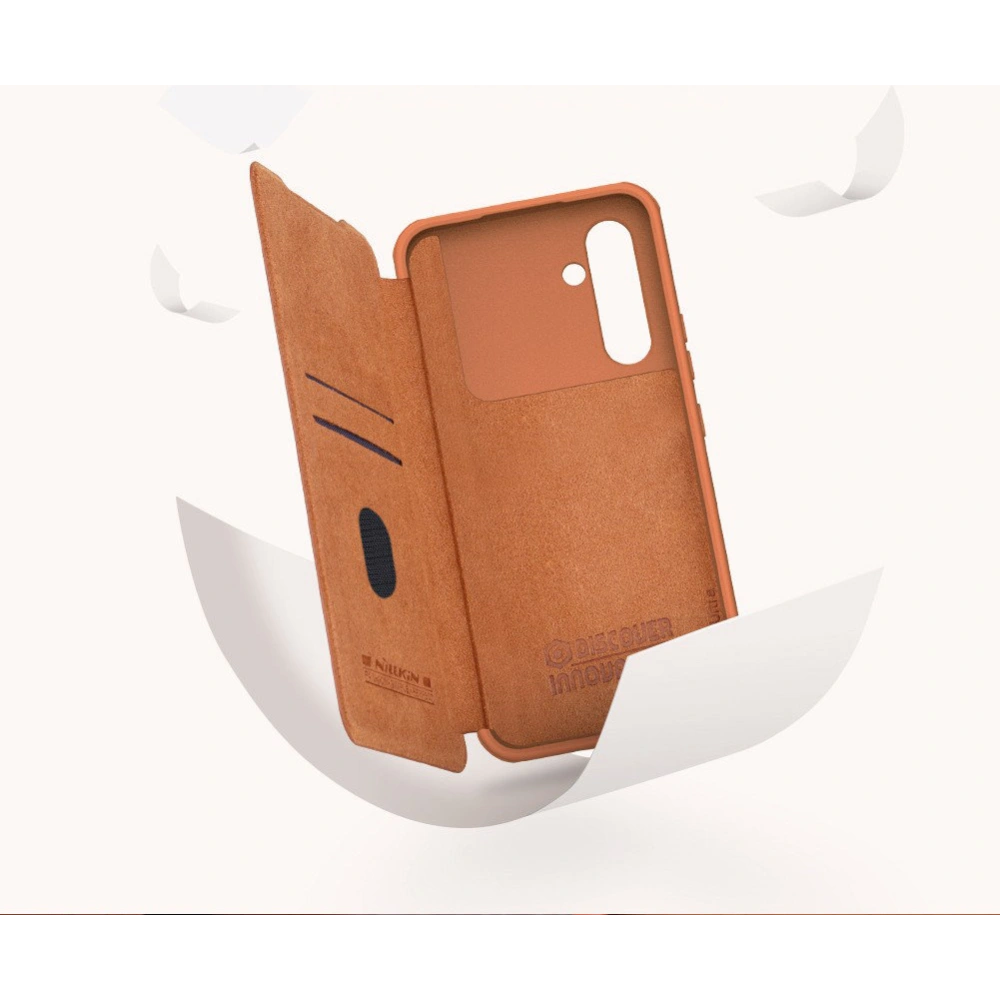 Hurtownia GSM - Etui Nillkin Qin Leather Pro Case Samsung Galaxy A54 5G hnědé - NLK1102 - {ean13} - Hurt