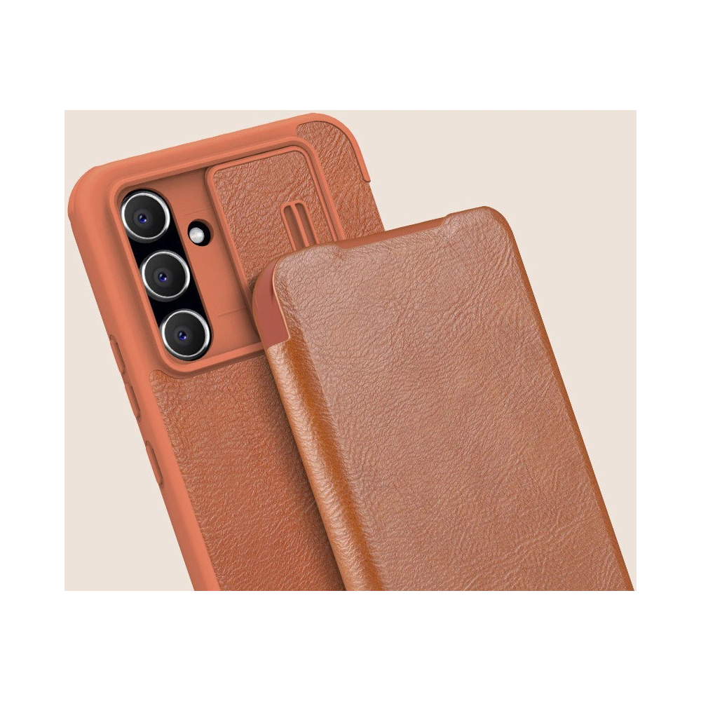 Hurtownia GSM - Etui Nillkin Qin Leather Pro Case Samsung Galaxy A54 5G hnědé - NLK1102 - {ean13} - Hurt