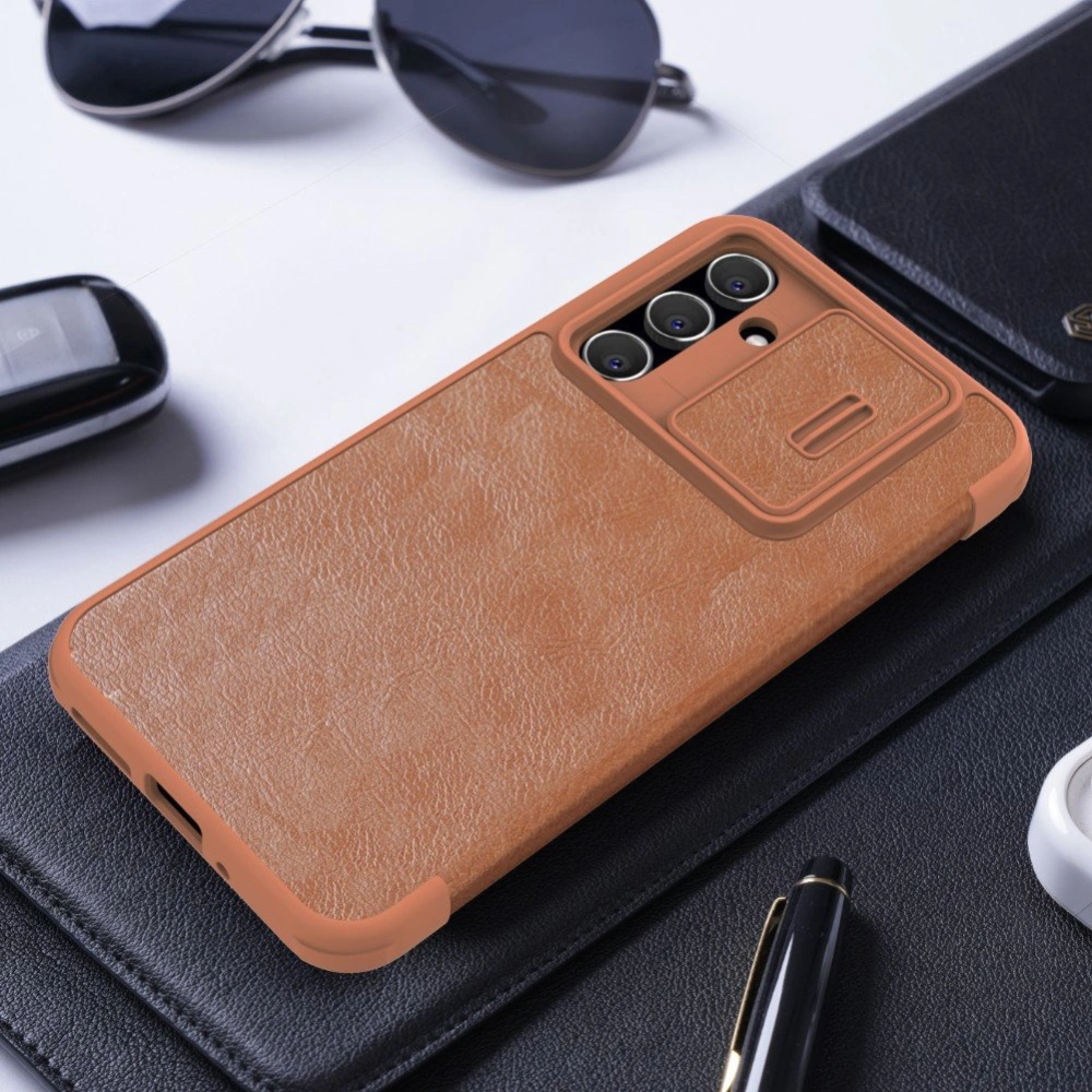 Hurtownia GSM - Etui Nillkin Qin Leather Pro Case Samsung Galaxy A54 5G hnědé - NLK1102 - {ean13} - Hurt