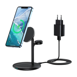 Hurtownia GSM - Kabelloses Ladegerät Choetech T585-F 15W mit Standfuß 3w1 (schwarz) - CHT58 - {ean13} - Hurt