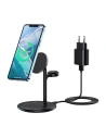 Vezeték nélküli töltő Choetech T585-F 15W állványos 3w1 (fekete)