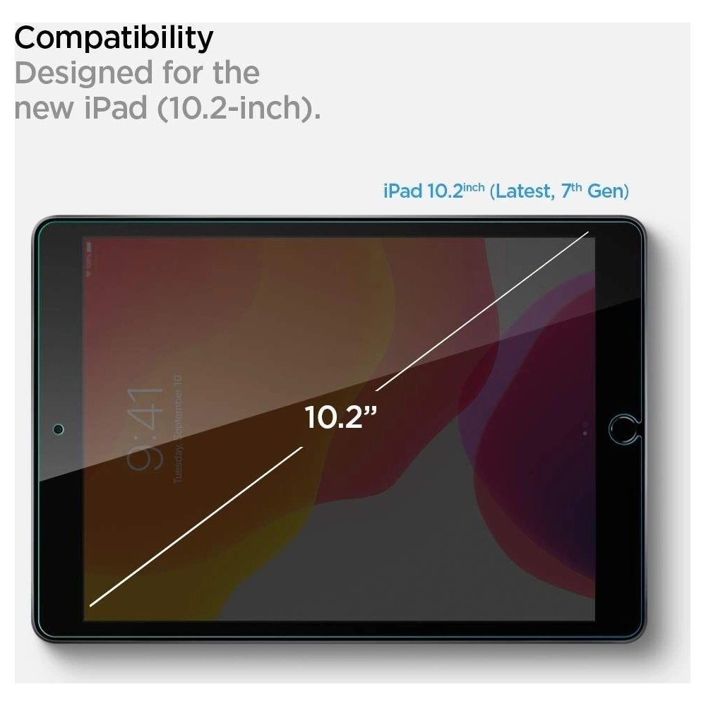 Tvrdé sklo Spigen GLAS.tR Slim Apple iPad 10.2 2019/2020/2021 (7., 8. a 9. generace)/iPad Air 10.5 2019 (3. generace)