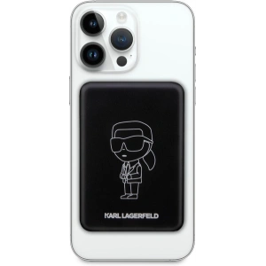 Hurtownia GSM - Powerbank wireless Karl Lagerfeld KLPBMKIOTTGK 5W 3000mAh negru/black Ikonik MagSafe - KLD1574 - {ean13} - Hurt