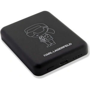 Hurtownia GSM - Powerbank wireless Karl Lagerfeld KLPBMKIOTTGK 5W 3000mAh negru/black Ikonik MagSafe - KLD1574 - {ean13} - Hurt