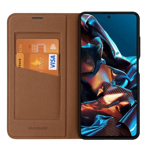 Etui Dux Ducis Skin X2 Xiaomi Redmi Note 12 Pro/POCO X5 Pro 5G brązowe