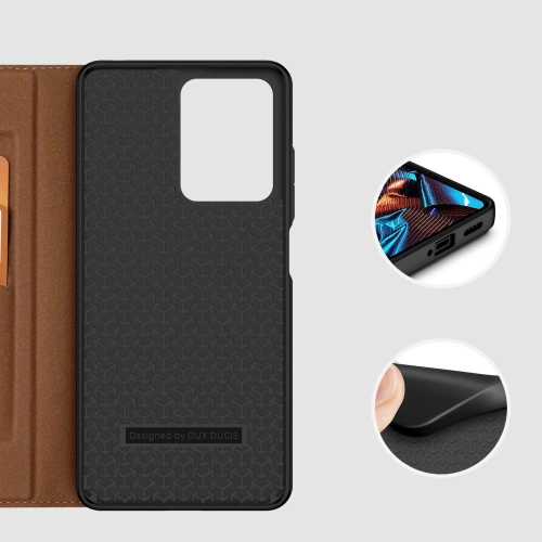 Etui Dux Ducis Skin X2 Xiaomi Redmi Note 12 Pro/POCO X5 Pro 5G brązowe